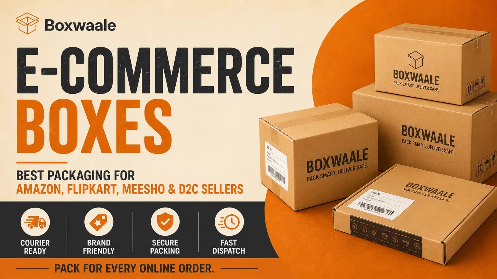 Best Packaging Boxes for Online Sellers Best packaging boxes for Amazon Flipkart Meesho and D2C sellers by Boxwaale
