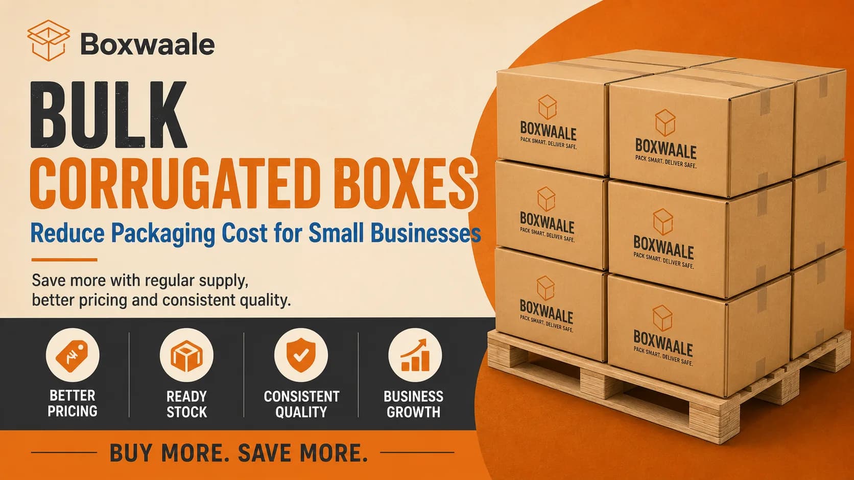Bulk Corrugated Boxes: How Small Businesses Can Reduce Packaging Cost Bulk Corrugated Boxes: How Small Businesses Can Reduce Packaging Cost by Boxwaale