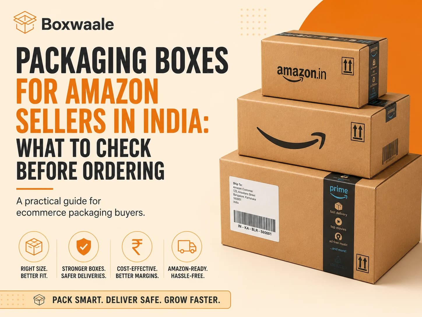 Packaging Boxes for Amazon Sellers in India: What to Check Before Ordering Packaging Boxes for Amazon Sellers in India: What to Check Before Ordering by Boxwaale