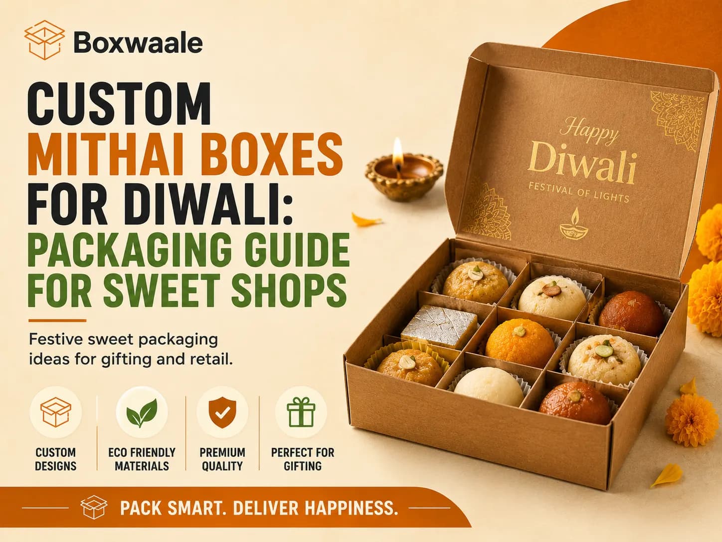 Custom Mithai Boxes for Diwali: Packaging Guide for Sweet Shops Custom Mithai Boxes for Diwali: Packaging Guide for Sweet Shops by Boxwaale