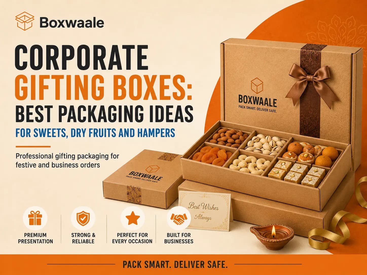 Corporate Gifting Boxes: Best Packaging Ideas for Sweets, Dry Fruits and Hampers Corporate Gifting Boxes: Best Packaging Ideas for Sweets, Dry Fruits and Hampers by Boxwaale