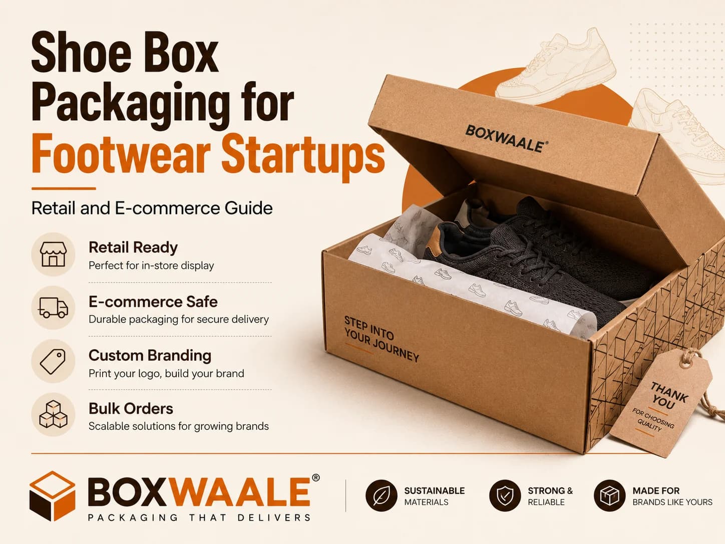 Shoe Box Packaging for Footwear Startups: Retail and E-commerce Guide Shoe Box Packaging for Footwear Startups: Retail and E-commerce Guide by Boxwaale