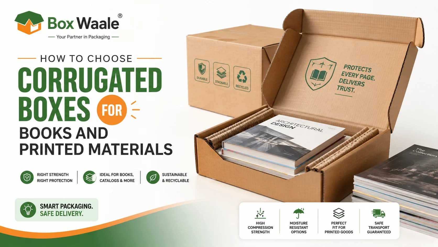 How to Choose Corrugated Boxes for Books and Printed Materials How to Choose Corrugated Boxes for Books and Printed Materials by Boxwaale