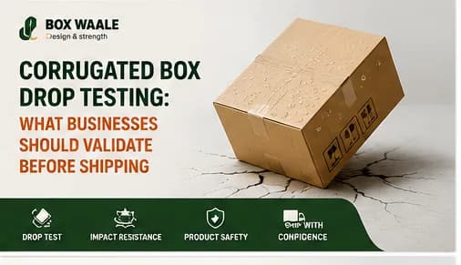 Corrugated Box Drop Testing: What Businesses Should Validate Before Shipping Corrugated Box Drop Testing: What Businesses Should Validate Before Shipping by Boxwaale