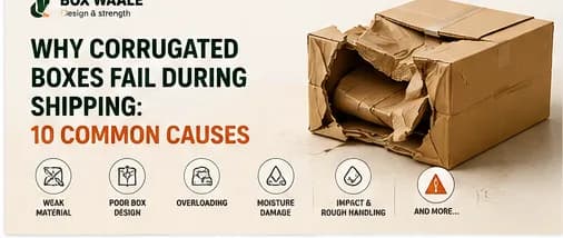 Why Corrugated Boxes Fail During Shipping: 10 Common Causes Why Corrugated Boxes Fail During Shipping: 10 Common Causes by Boxwaale