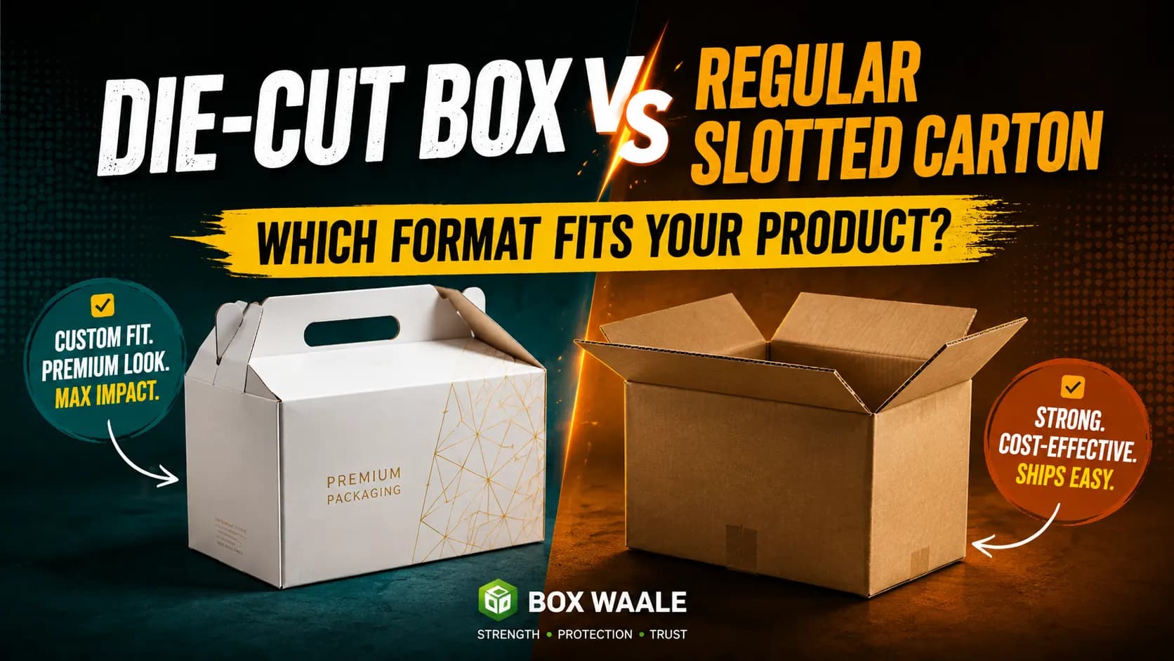 Die-Cut Box vs Regular Slotted Carton: Which Format Fits Your Product? Die-Cut Box vs Regular Slotted Carton: Which Format Fits Your Product? by Boxwaale