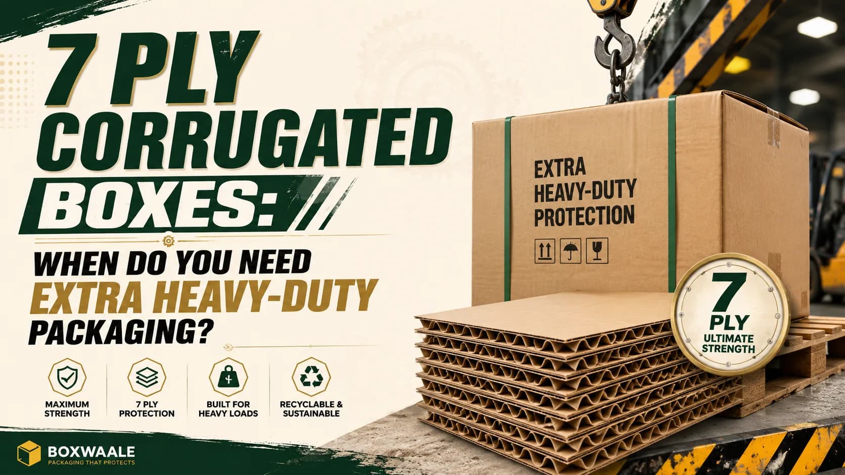 7 Ply Corrugated Boxes: When Do You Need Extra Heavy-Duty Packaging? 7 Ply Corrugated Boxes: When Do You Need Extra Heavy-Duty Packaging? by Boxwaale