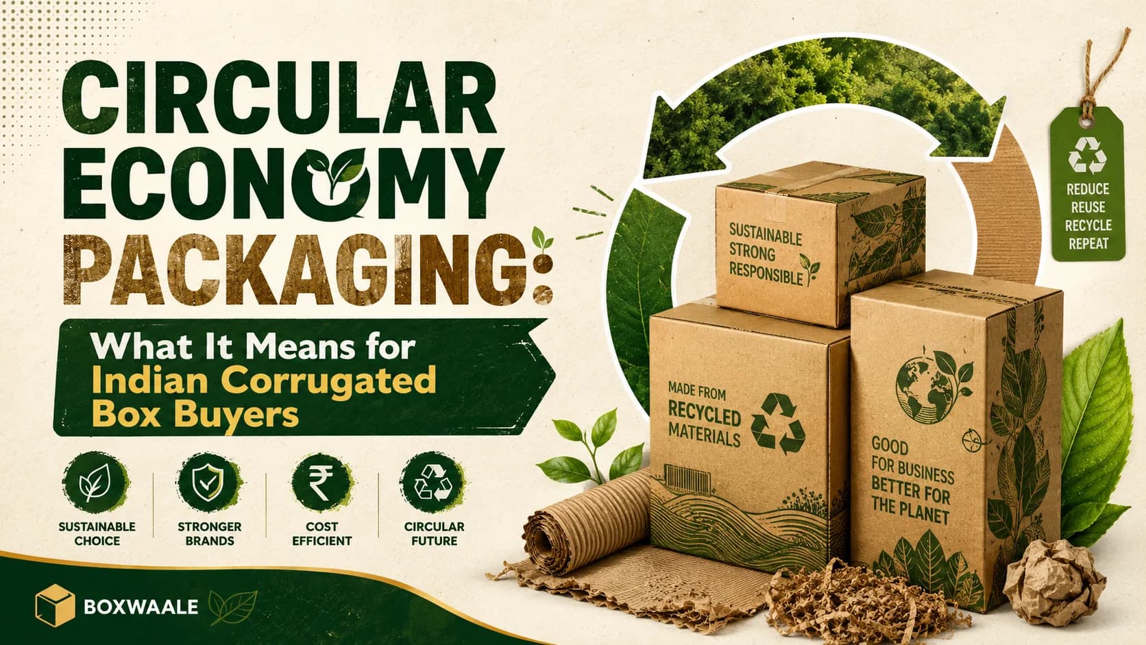 Circular Economy Packaging: What It Means for Indian Corrugated Box Buyers Circular Economy Packaging: What It Means for Indian Corrugated Box Buyers by Boxwaale